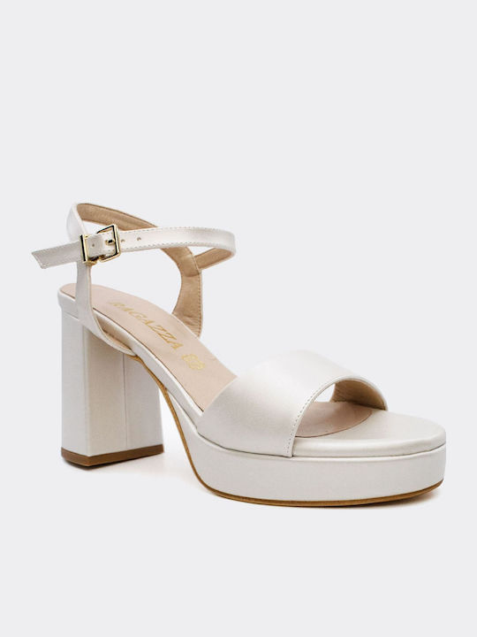 Leather Sandals White