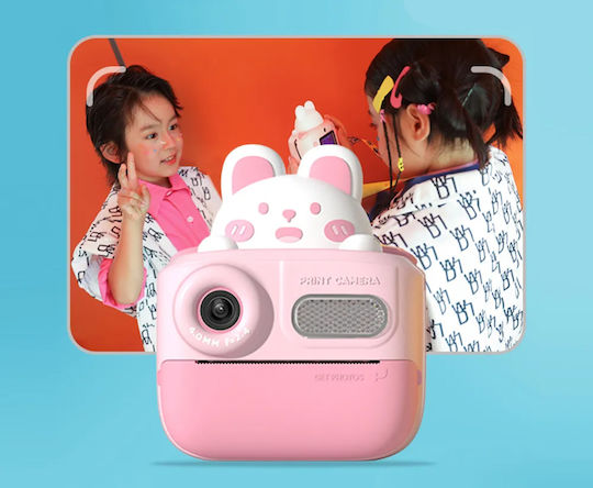 Wowkids K64 Children's Camera 26MP with Thermal Printing Pink
