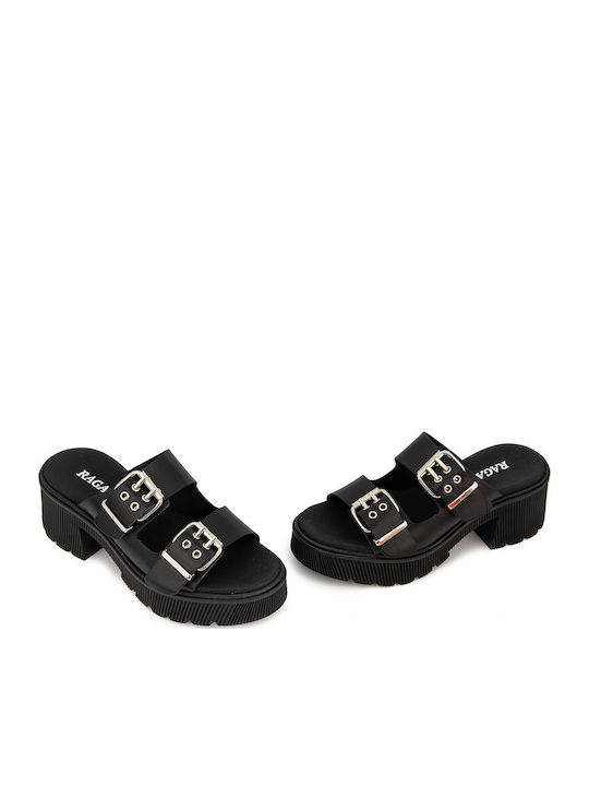 Leder Sandalen Schwarz