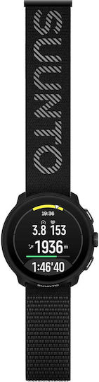 Suunto Run Stainless Steel 46mm Smartwatch with Heart Rate Monitor (All Black)