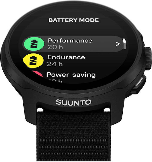 Suunto Run Stainless Steel 46mm Smartwatch with Heart Rate Monitor (All Black)