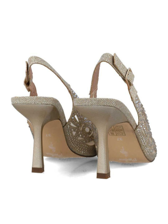 Pumps mit hohem Absatz Goldene