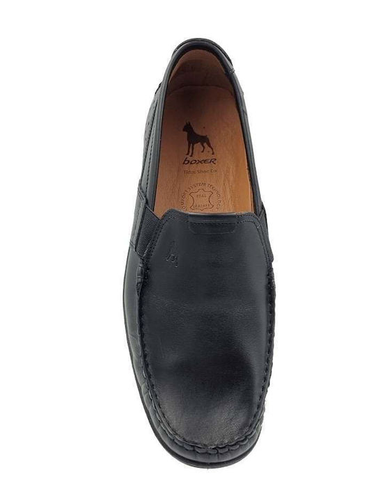 Men's Leather Moccasins Black