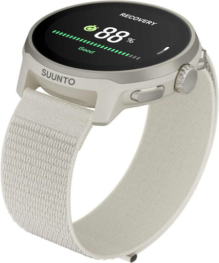 Suunto Run Stainless Steel 46mm Smartwatch with Heart Rate Monitor (Frost Gray)