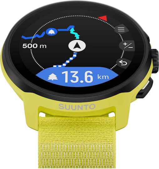 Suunto Run Oțel inoxidabil 46mm Smartwatch (Lime)