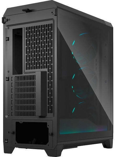 Fractal Design Meshify 3 RGB TG Light Tint Gaming Midi Tower Κουτί Υπολογιστή με Πλαϊνό Παράθυρο Μαύρο