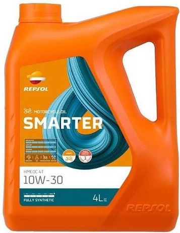 Repsol Smarter Synthetic Motorcycle Oil for Four-Stroke Engines 10W-30 4lt