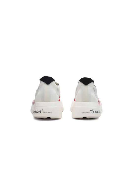 Adizero Adios Pro 4 Sport Shoes Running Off White / Better Scarlet / Core Black
