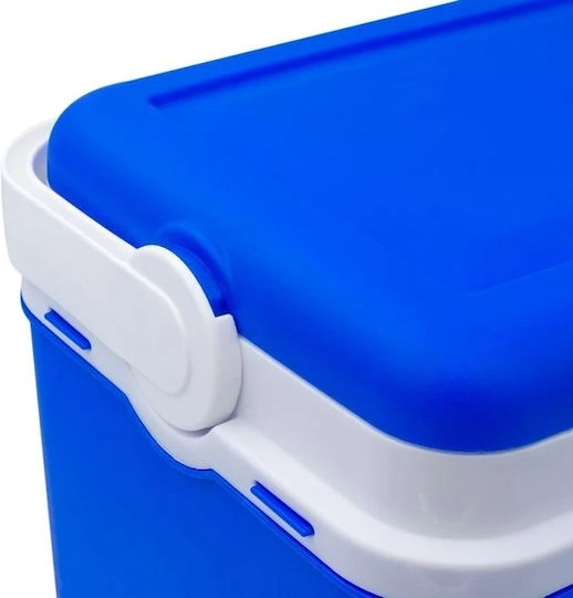 Cutie frigorifică portabilă pentru camping sau plajă 10L capac 28x20x28.5cm albastru