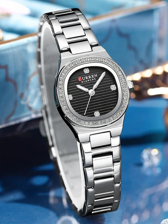 Curren Women's Watch with Silver Metal Bracelet