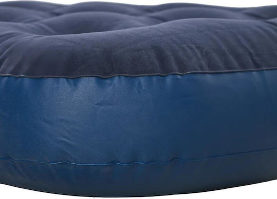 Saltea de Camping Gonflabilă cu Pompa Manuală Inclusă Pvc Albastru Marin 191x73x22 Cm