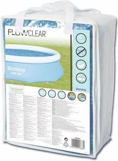Husă solară rotundă albastră pentru piscină Bestway Flowclear 305 cm 290 cm