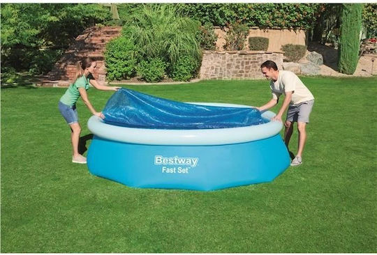Husă solară rotundă albastră pentru piscină Bestway Flowclear 305 cm 290 cm