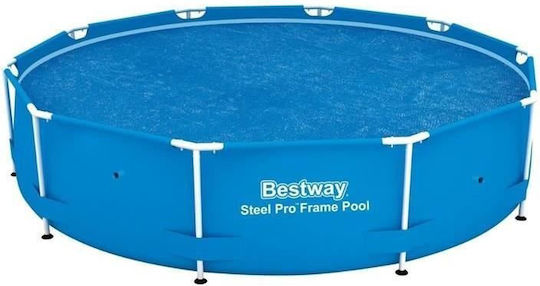 Husă solară rotundă albastră pentru piscină Bestway Flowclear 305 cm 290 cm