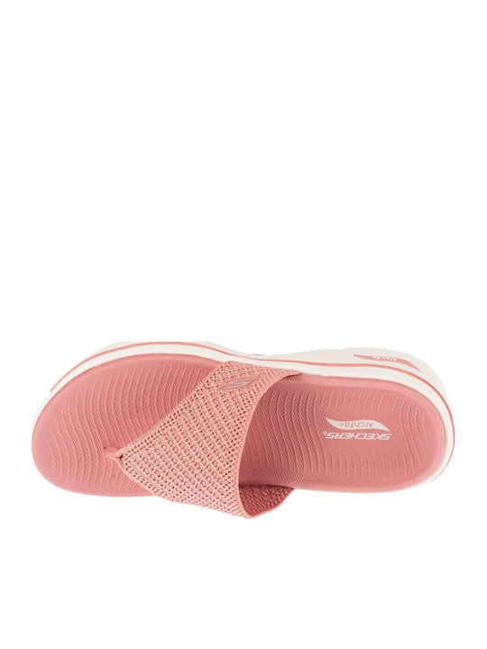 Go Walk Arch Fit Flache Sandalen für Damen Rosa