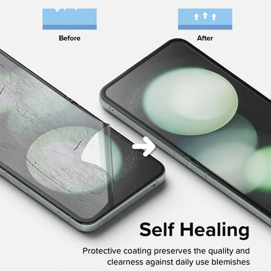Ringke Protective Foil Dual Easy Vollflächig gehärtetes Glas 2Stück (Samsung Galaxy Z Flip4 / Flip5)