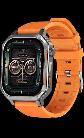 Riversong Motive 8S Smartwatch with Heart Rate Monitor (Orange)