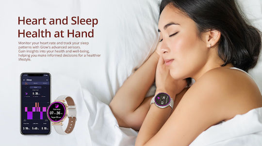 Riversong Glow Smartwatch mit Pulsmesser (Rose Gold)