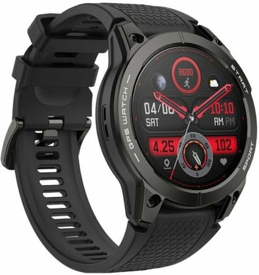 Aiwa SW-A2000 Smartwatch με Παλμογράφο (Μαύρο)