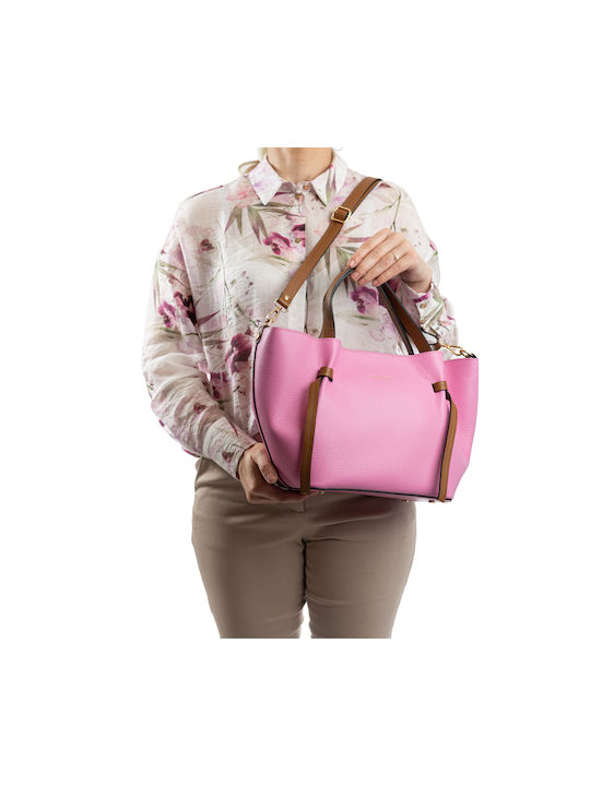 De piele Geantă de damă De umăr Fuchsia