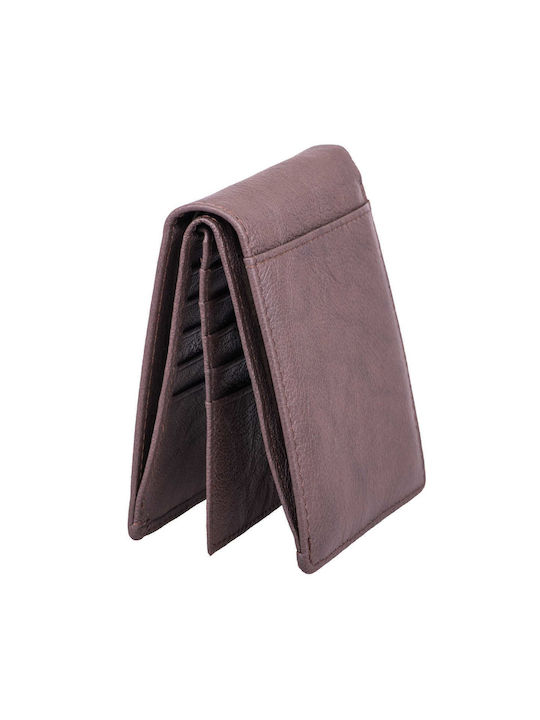 Leather Men's Wallet Classic Brown