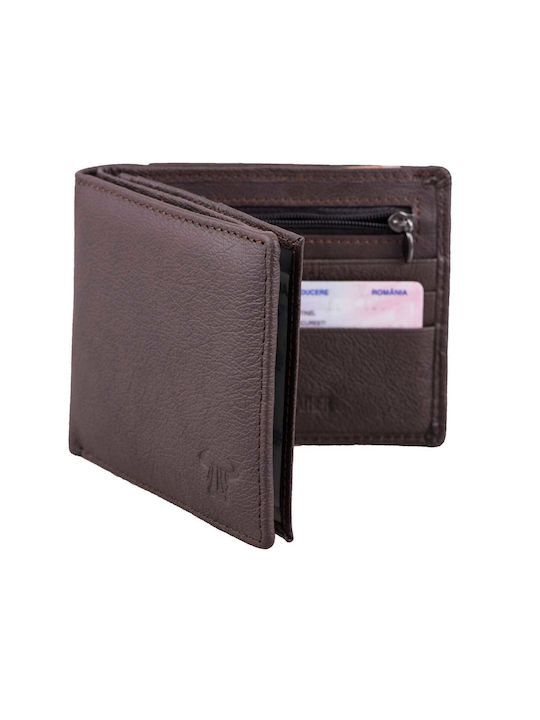 Leather Men's Wallet Classic Brown