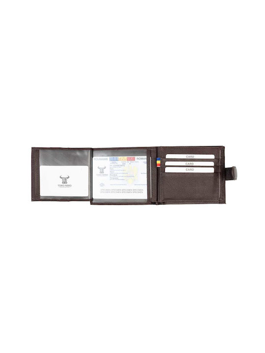 Δερμάτινο Ανδρικό Πορτοφόλι με RFID Καφέ