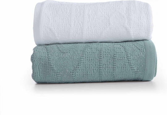 Nef-Nef Homeware Starige Κουβέρτα Υπέρδιπλη 230x250εκ. White