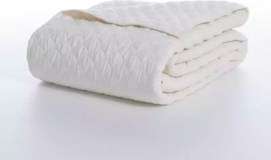 Nef-Nef Homeware Scofield Κουβερλί Υπέρδιπλο Microfiber Ecru 230x240cm