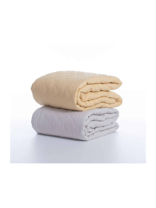 Nef-Nef Homeware Olga Κουβερλί Ημίδιπλο Microfiber Honey 180x240cm