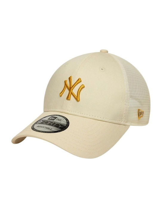 New Era Καπέλα Homefield 9forty Trucker Neyyan Beige-60667374-beige