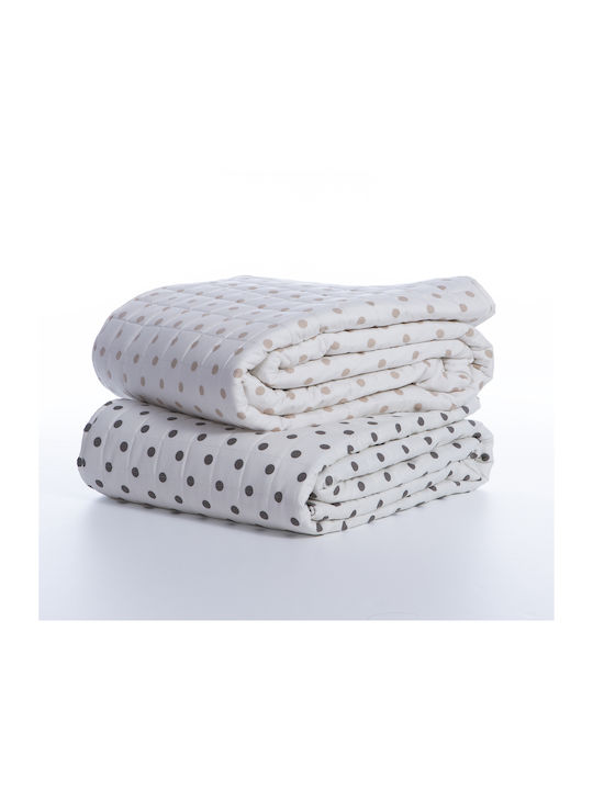 Nef-Nef Homeware Donter Coverlet Queen Size Microfiber Grey 230x240cm