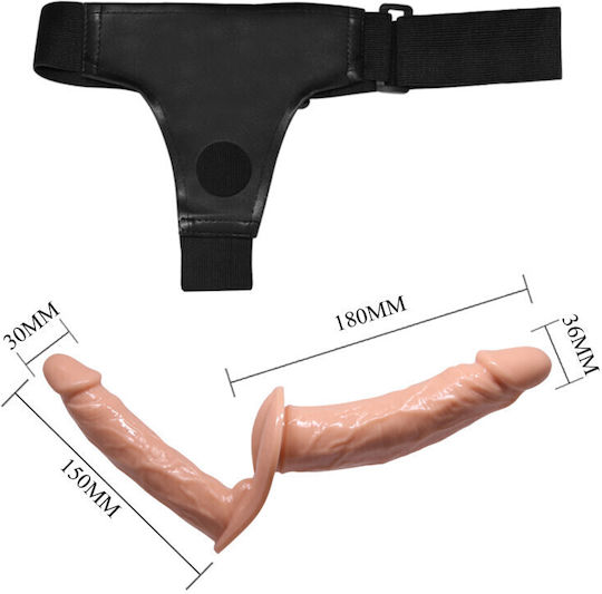 Ham pentru strap-on cu dildo 180mm & 150mm