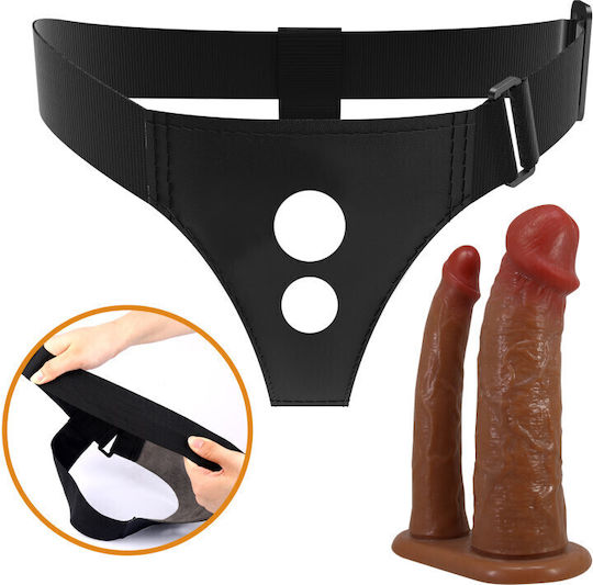 Double Strap On Dildo Harness