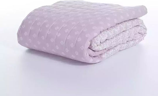 Nef-Nef Homeware Keylan Κουβερλί Υπέρδιπλο Microfiber Mauve 230x240cm