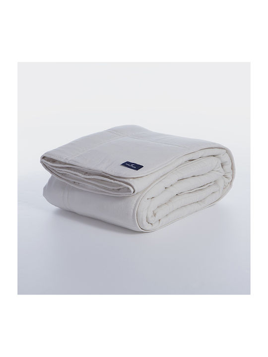 Nef-Nef Homeware Покривало Кингсайз Navy - Off White 230x240см