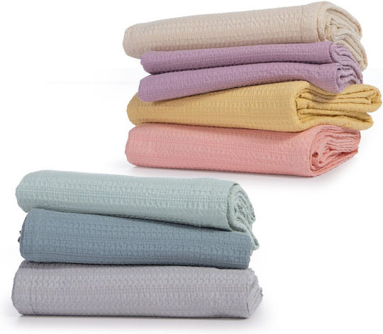 Nef-Nef Homeware Cool Κουβέρτα Πικέ Υπέρδιπλη 220x240εκ. L.Grey