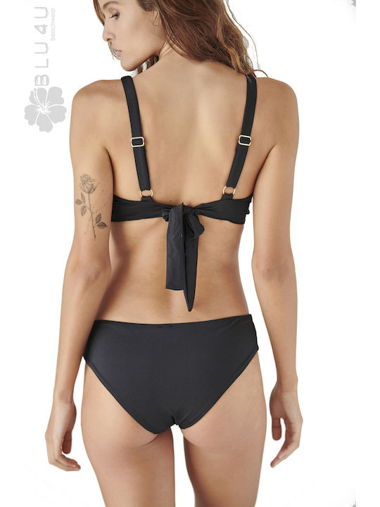 Bikini Τριγωνάκι D Cup Μαύρο
