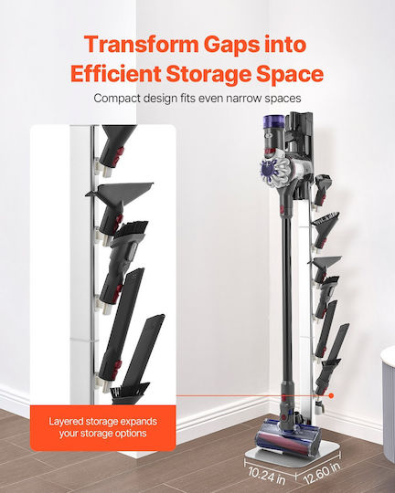 Βάση Σκούπας Vevor Σταθερή Βάση Αποθήκευσης Dyson Multi-models Γκρι