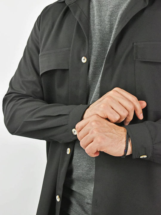 Set Cămașă și Pantaloni Justwest Negru Zh787/788