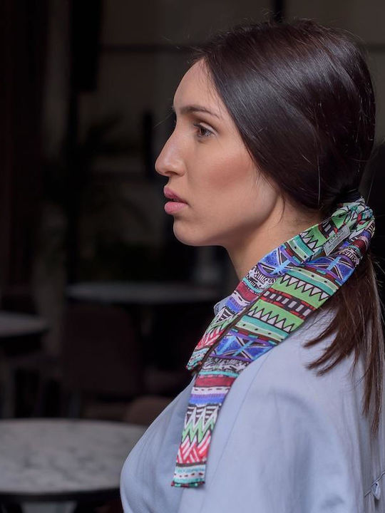 Kalfas Luxury Silk Γυναικείο Μεταξωτό Φουλάρι Πολύχρωμο