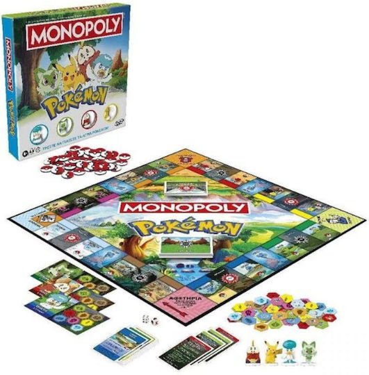 Board Game Monopoly Pokemon for 2-4 Players 8+ Years Old Hasbro