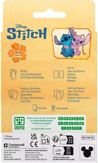 Brettspiel Stitch für 2-4 Spieler 4+ Jahre (EN) Shuffle