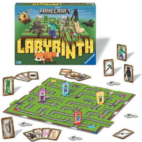 Board Game Minecraft Labyrinth for 2-4 Players 7+ Years Old (EN) Ravensburger