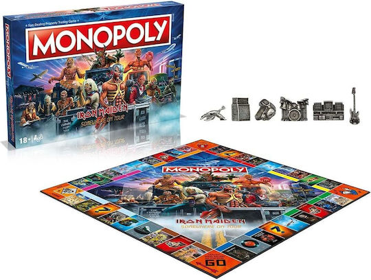Επιτραπέζιο Παιχνίδι Monopoly Iron Maiden Edition για 2-6 Παίκτες 18+ Ετών (EN) Winning Moves