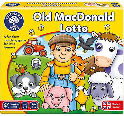 Επιτραπέζιο Παιχνίδι Old MacDonald Lotto για 2-4 Παίκτες 2+ Ετών (FR) Orchard