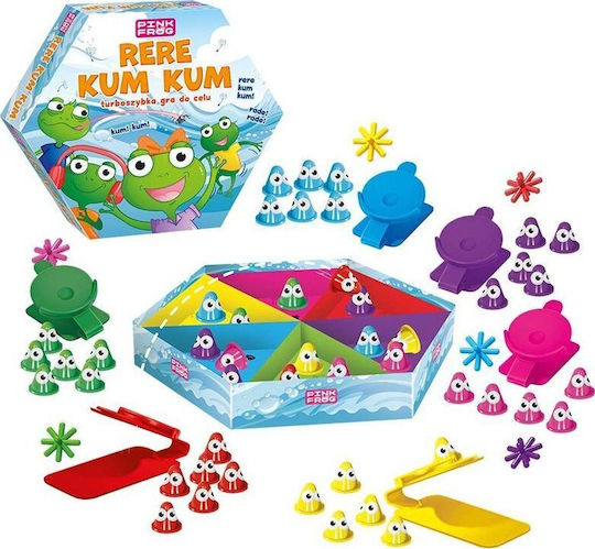 Board Game Pink Plush Frog Toy for 2-6 Players 5+ Years Old (PL) Alexander Toys