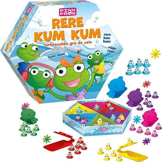 Board Game Pink Plush Frog Toy for 2-6 Players 5+ Years Old (PL) Alexander Toys