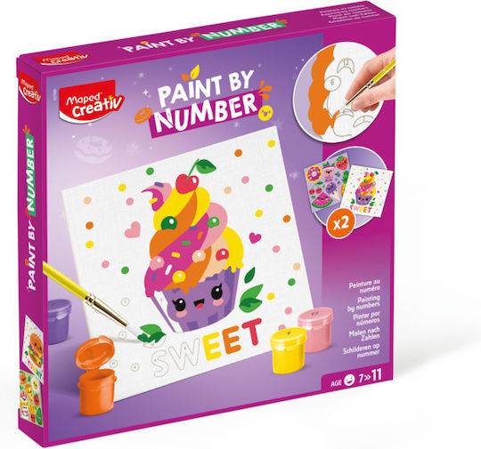 Maped Ζωγραφική Creative με αριθμούς Ζαχαρωτά & Γλυκάκια για Παιδιά 7+ Ετών