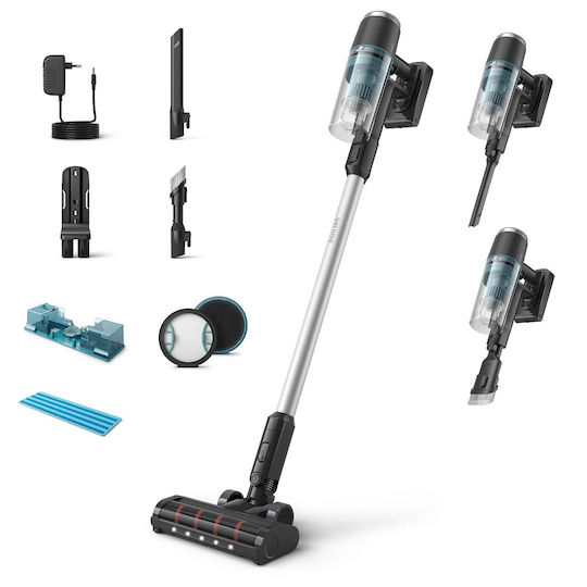 Philips Series 3000 Επαναφορτιζόμενη Σκούπα Stick 25.2V Μαύρη